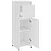 Armadio da Bagno Bianco 30x30x95 cm in Legno Multistrato - Foto miniatura 6
