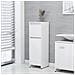 Armadio da Bagno Bianco 30x30x95 cm in Legno Multistrato - Foto miniatura 1