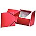 Cartella A Cordoncino A4 / 3 Lembi Nero 25 Rosso - Foto miniatura 2