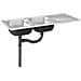 Lavello da Cucina Doppia Vasca Argento 1200x600x155 mm Acciaio - Foto miniatura 8