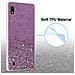 Custodia Compatibile Con Samsung Galaxy A10 / M10 In Viola Con Glitter - Coperchio Protettivo In Silicone Tpu Flessibile Con Glitter Scintillanti - Foto miniatura 4
