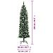 Albero Di Natale Artificiale Sottile Con Base 240 Cm Pvc - Foto miniatura 7