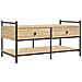 Tavolino Da Salotto Rovere Sonoma 99x50x50cm Legno Multistrato - Foto miniatura 2