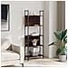 Libreria 5 Ripiani Rovere Marrone 60,5x24x166,5 Cm Multistrato - Foto miniatura 3