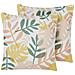 Set Di 2 Cuscini Da Giardino Con Motivo A Foglie 45 X 45 Cm Tegea - Foto miniatura 3