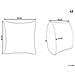 Set Di 2 Cuscini Aalita Cotone 45 X 45 Cm Rosso A Strisce - Foto miniatura 2