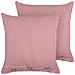 Set Di 2 Cuscini Aalita Cotone 45 X 45 Cm Rosso A Strisce - Foto miniatura 11