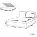 Letto Matrimoniale Contenitore Tessuto Beige Chiaro 160 X 200 Cm Bajonna - Foto miniatura 2