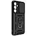 Cover Per Samsung A54 5g Anello Supporto Coprifotocamera Scorrevole, Nero - Foto miniatura 5