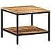 Tavolino Da Salotto 55x55x45 Cm Legno Massello Di Mango Grezzo - Foto miniatura 1