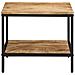 Tavolino Da Salotto 55x55x45 Cm Legno Massello Di Mango Grezzo - Foto miniatura 2