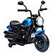 Moto Elettrica Per Bambini 18-36 Mesi In Pp E Metallo Con Rotelle E Fanale, 76x42x57 Cm, Blu E Nero - Foto miniatura 1