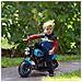 Moto Elettrica Per Bambini 18-36 Mesi In Pp E Metallo Con Rotelle E Fanale, 76x42x57 Cm, Blu E Nero - Foto miniatura 5