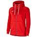 Felpa Con Cappuccio Full Zip Cw6955-657 Donna Taglia Xl Colore Rosso - Foto miniatura 1
