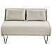 Set Da Salotto 3 Posti Vestfold Tessuto Beige Chiaro - Foto miniatura 3