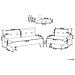 Set Da Salotto 3 Posti Vestfold Tessuto Beige Chiaro - Foto miniatura 4