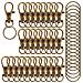 Confezione Da 60 Ganci Portachiavi In Bronzo Con Anelli Portachiavi Bronze - Foto miniatura 1