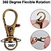 Confezione Da 60 Ganci Portachiavi In Bronzo Con Anelli Portachiavi Bronze - Foto miniatura 3