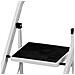 Scala Scaletta Pieghevole 3 Gradini Antiscivolo Sgabello Scaletto Acciaio Nero - Foto miniatura 4