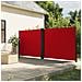 Tenda Da Sole Laterale Retrattile Rossa 180x1200 Cm - Foto miniatura 1