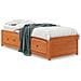 Dormeuse Senza Materasso Marrone Cera 75x190 Cm Legno Di Pino - Foto miniatura 2