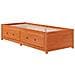 Dormeuse Senza Materasso Marrone Cera 75x190 Cm Legno Di Pino - Foto miniatura 3