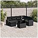 Set Divani Da Giardino Con Cuscini 8 Pz Nero In Polyrattan - Foto miniatura 1