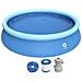 Piscina Rotonda Prompt Set, Blu, 420x84cm - Foto miniatura 1