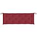 Cuscino Per Panca Rosso Vino 150x50x7 Cm In Tessuto Oxford - Foto miniatura 3