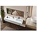 Lavabo A Parete Bianco 150 X 48 Cm Cusco - Foto miniatura 1