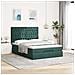 Struttura Letto Pouf con Materassi 140x200 cm in Velluto - Foto miniatura 4