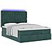Struttura Letto Pouf con Materassi 140x200 cm in Velluto - Foto miniatura 6