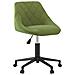Sedia Da Ufficio Girevole Verde Chiaro In Velluto - Foto miniatura 1
