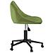 Sedia Da Ufficio Girevole Verde Chiaro In Velluto - Foto miniatura 3