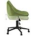 Sedia Da Ufficio Girevole Verde Chiaro In Velluto - Foto miniatura 5