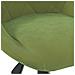 Sedia Da Ufficio Girevole Verde Chiaro In Velluto - Foto miniatura 6