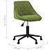 Sedia Da Ufficio Girevole Verde Chiaro In Velluto - Foto miniatura 7