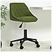 Sedia Da Ufficio Girevole Verde Chiaro In Velluto - Foto miniatura 8