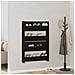 Armadi per scarpe da muro 2 pcs Rovere nero Legno multistrato - Foto miniatura 4