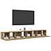 Set mobile TV 4 pcs rovere artigianale 60 x 30 x 30 cm - Foto miniatura 3