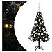 Albero di Natale con 150 LED con supporto Nero 120 cm PVC - Foto miniatura 1
