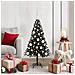 Albero di Natale con 150 LED con supporto Nero 120 cm PVC - Foto miniatura 2
