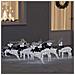 Renne LED 6 pcs Argento Tessuto - Foto miniatura 2