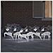 Renne LED 6 pcs Argento Tessuto - Foto miniatura 3