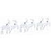 Renne LED 6 pcs Argento Tessuto - Foto miniatura 8