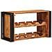 Portabottiglie 100 x 45 x 33 cm Legno di Acacia Massello - Foto miniatura 6