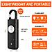 Allarme Di Sicurezza Personale Ricaricabile Da 130db Con Luce Led - Allarme Portachiavi Di Emergenza Anti-lupo Black - Foto miniatura 3