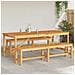Set da Pranzo per Giardino 3 pcs Marrone - Foto miniatura 4