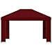 Gazebo 4 × 3 m Borgogna Poliestere e Acciaio 190 gsm - Foto miniatura 3