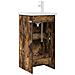 Mobile da bagno con lavabo Rovere Fumo 42 x 40 x 84,5 cm - Foto miniatura 4